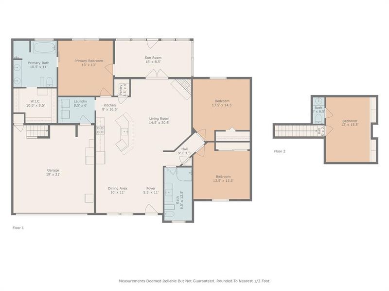 2D floor plan layout of this home in , Comanche, TX (Image 3).