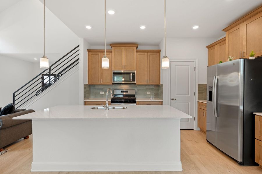 Furnished interior view inside a new home in Messinger Village, Austin (Image 29).