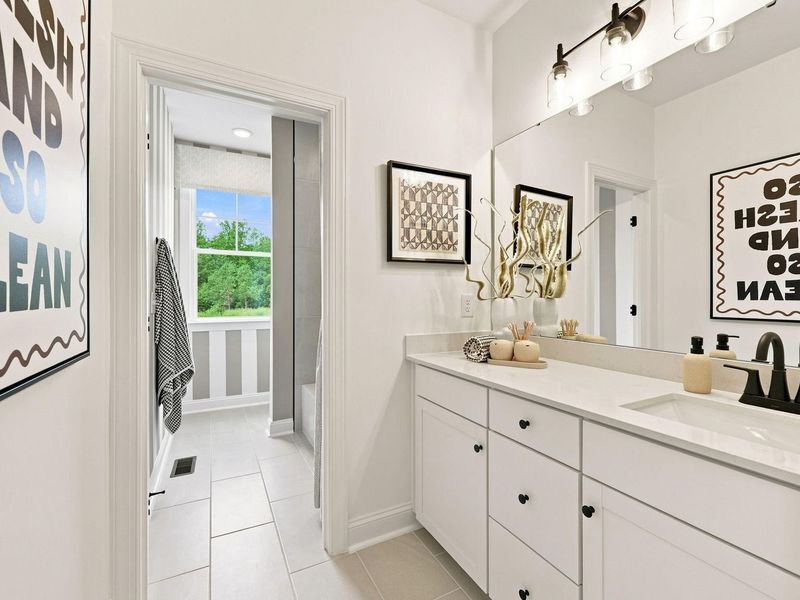 Furnished interior view inside a new home in Rockport, Wake Forest (Image 36).