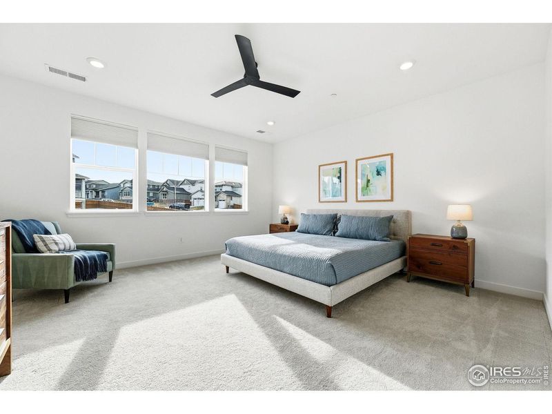 Furnished interior view inside a new home in Sunset Village, Erie (Image 17). Furnished interior view inside a new home in Sunset Village, Erie (Image 17).