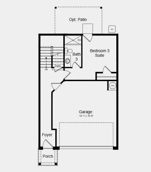 2D floor plan layout of this home in Chandler Run, Tucker, GA (Image 3).