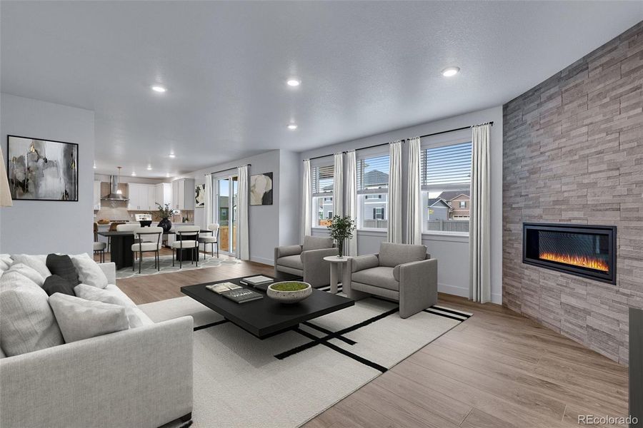 Furnished interior view inside a new home in Vantage, Berthoud (Image 6).