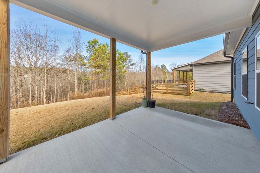 Exterior details and patio area of a home in , Dawsonville (Image 21).