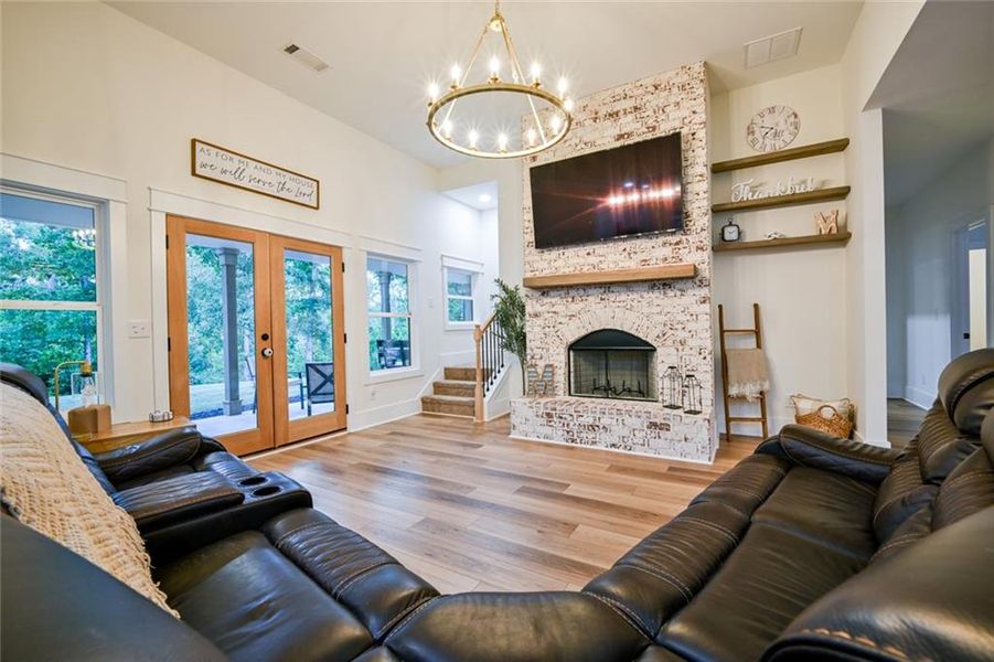 Furnished interior view inside a new home in , Monticello (Image 10).