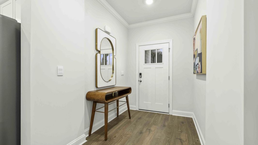 Furnished interior view inside a new home in The Meadows at Kinsley, Jamestown (Image 3). Furnished interior view inside a new home in The Meadows at Kinsley, Jamestown (Image 3).