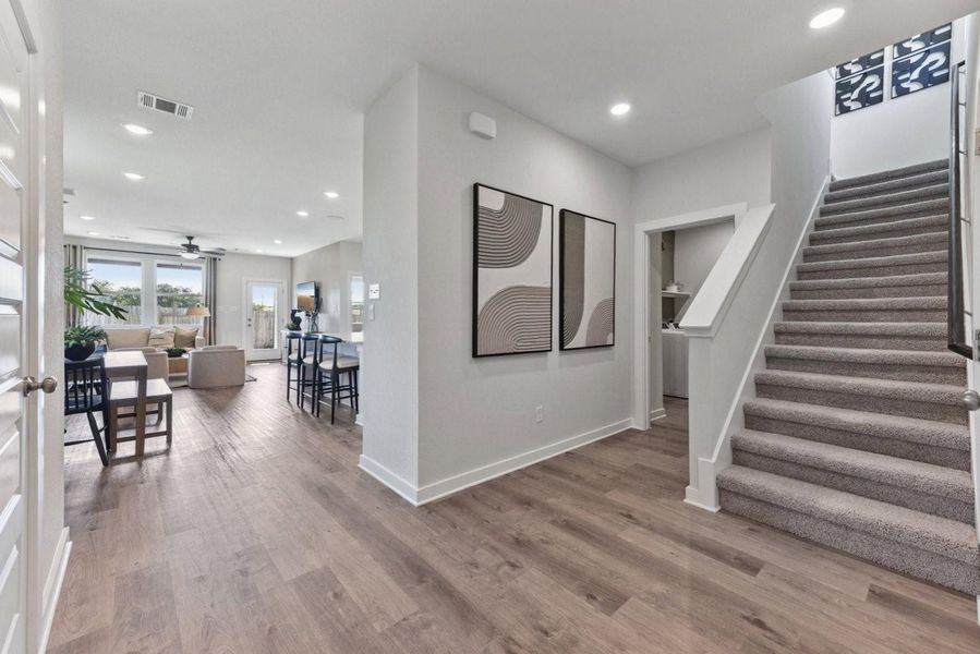 Furnished interior view inside a new home in Eastwood at Sonterra, Jarrell (Image 18).