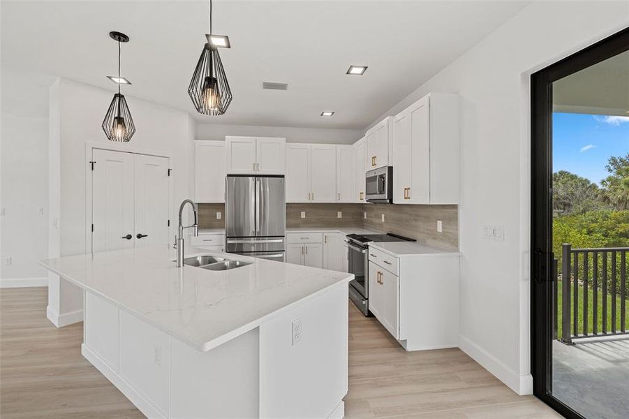 Furnished interior view inside a new home in , Port Charlotte (Image 16). Furnished interior view inside a new home in , Port Charlotte (Image 16).