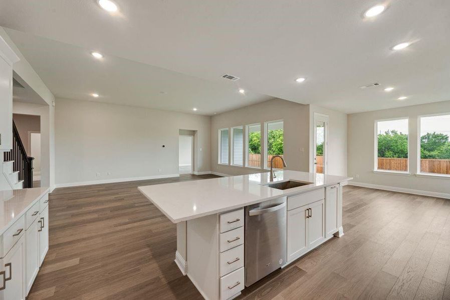 Furnished interior view inside a new home in Creekside of Crowley, Crowley (Image 13).