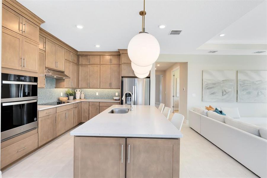 Model Home Design Only. Pictures and furnishings are for illustrative purposes only. Elevations, colors and options may vary. Furniture is for model home staging only.