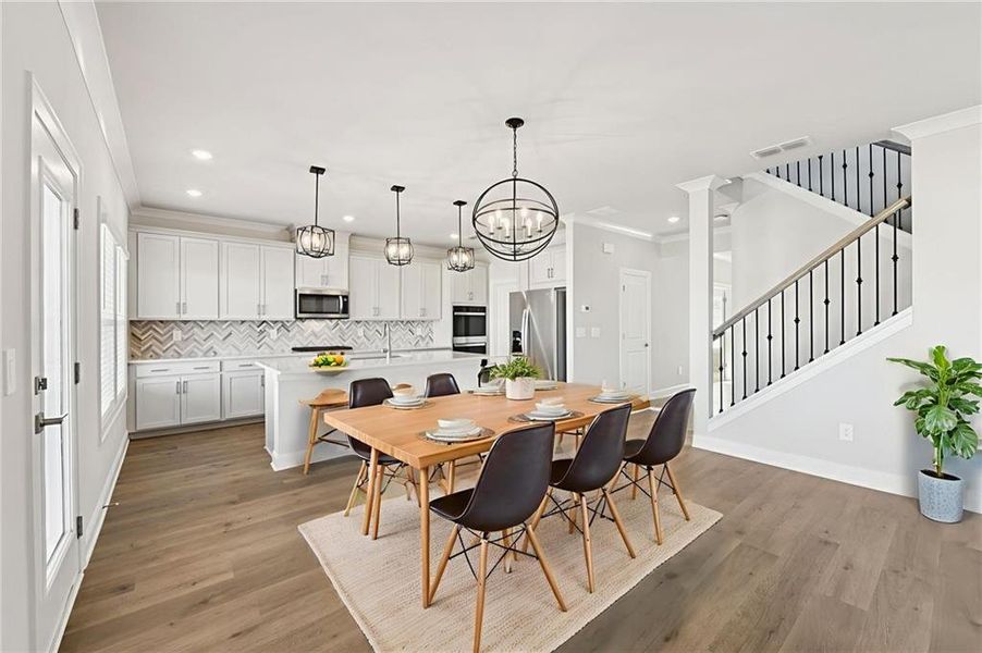 Furnished interior view inside a new home in River Pointe, Monroe (Image 14).