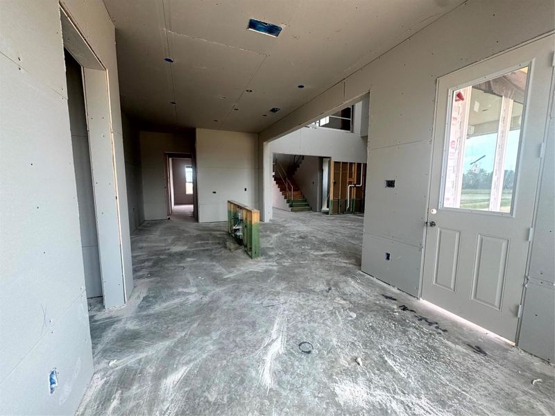 Actual progress of your home.