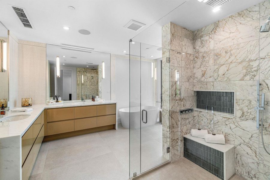 Furnished interior view inside a new home in , Delray Beach (Image 40).