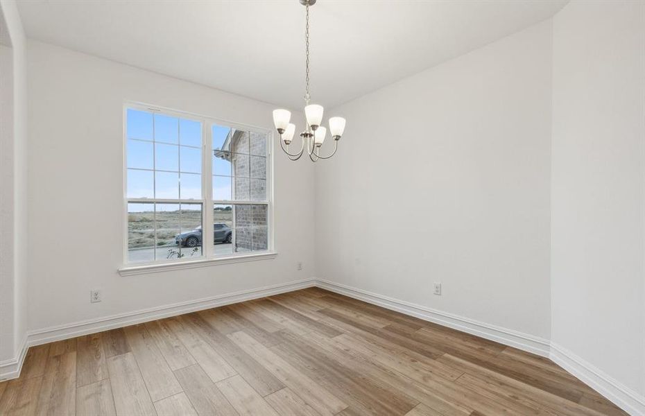 Elegant dining room*real home pictured