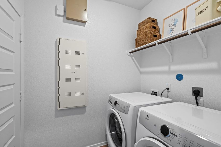 laundry room staged representative photo