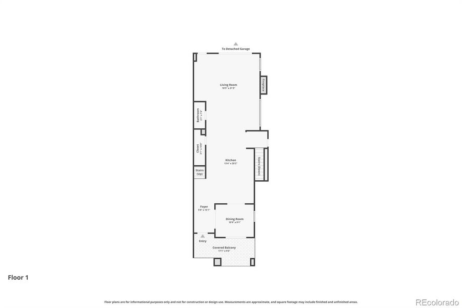 2D floor plan layout of this home in , Denver, CO (Image 4).