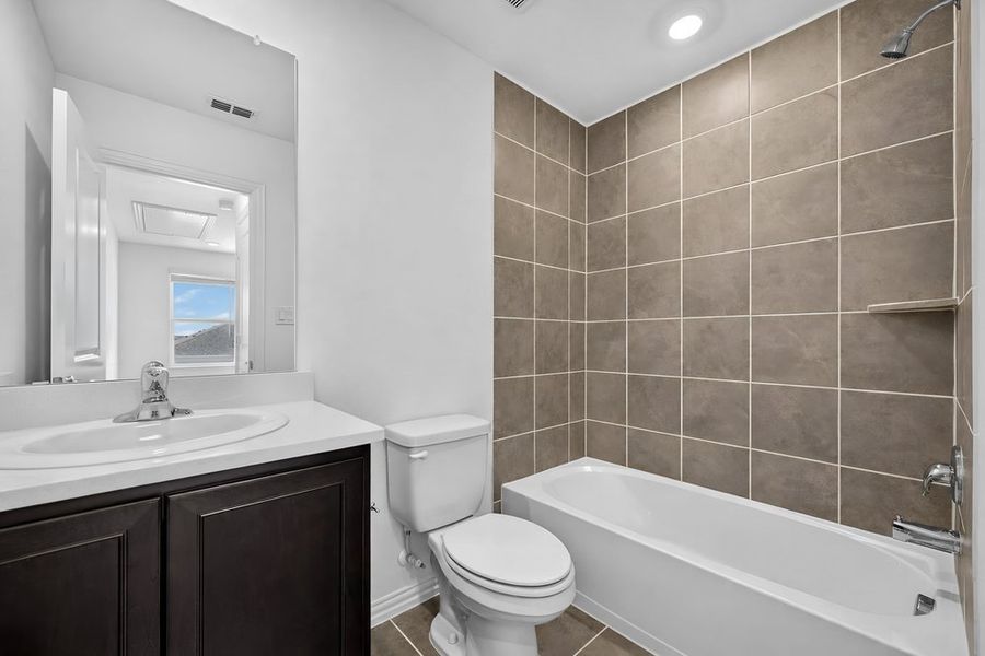 Furnished interior view inside a new home in Parks at Foster Crossing, Anna (Image 10).
