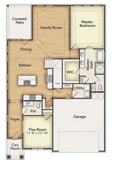 2D floor plan layout of this home in Westpoint Park, Fort Worth, TX (Image 2). 2D floor plan layout of this home in Westpoint Park, Fort Worth, TX (Image 2).