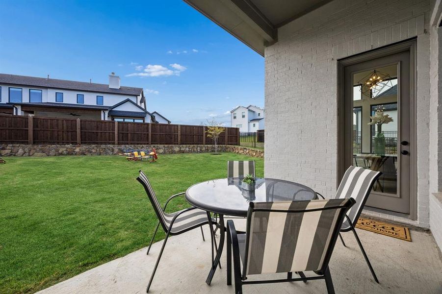 Exterior details and patio area of a home in , Fort Worth (Image 21).