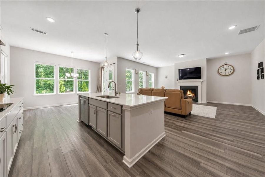 Furnished interior view inside a new home in , Holly Springs (Image 39).