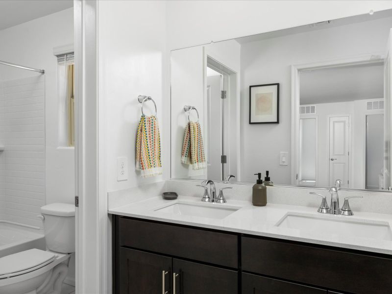 Furnished interior view inside a new home in Rincon Crest at Rocking K, Tucson (Image 12). Furnished interior view inside a new home in Rincon Crest at Rocking K, Tucson (Image 12).