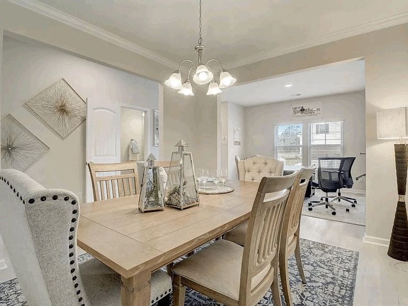 Furnished interior view inside a new home in Providence Station at Trolley Run, Aiken (Image 4).