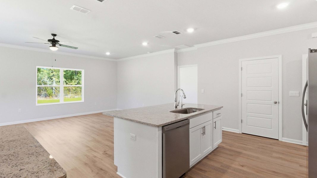 Furnished interior view inside a new home in Misting Springs, Crawfordville (Image 8).