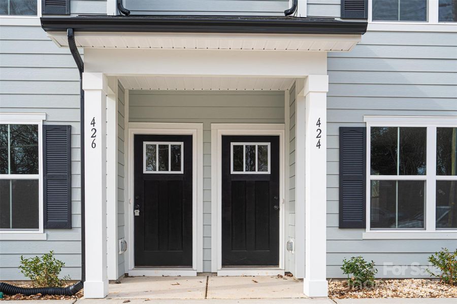 Exterior details and patio area of a home in , Hickory (Image 3).