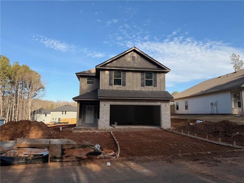 In-progress construction of a new home in Magnolia Villas, Cornelia, GA (Image 3).