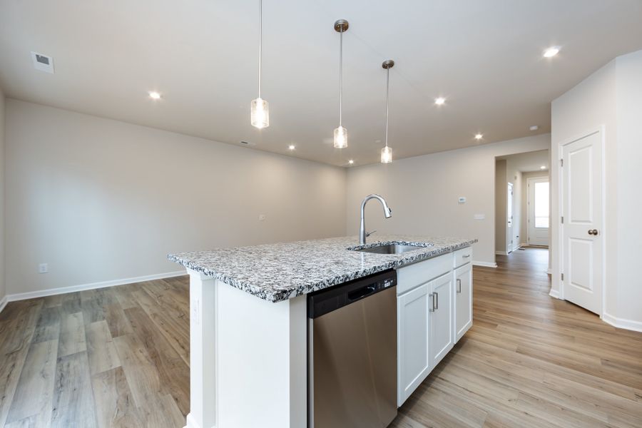 Furnished interior view inside a new home in Fifteen 15 Cannon, Charlotte (Image 12).