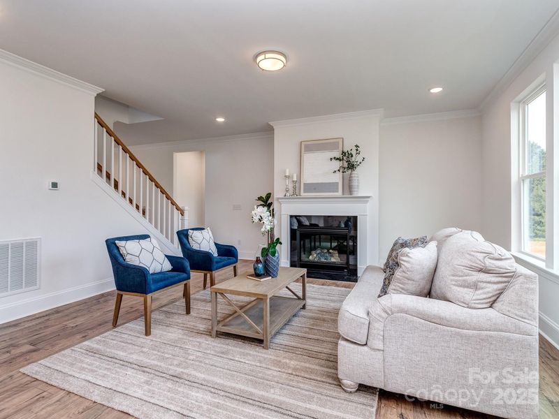 Furnished interior view inside a new home in , Clover (Image 13). Furnished interior view inside a new home in , Clover (Image 13).