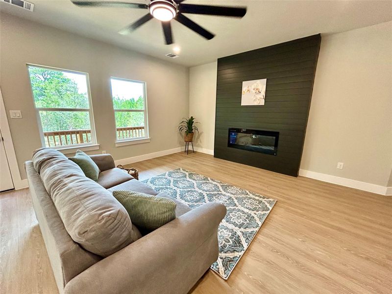 Furnished interior view inside a new home in , Bastrop (Image 6). Furnished interior view inside a new home in , Bastrop (Image 6).