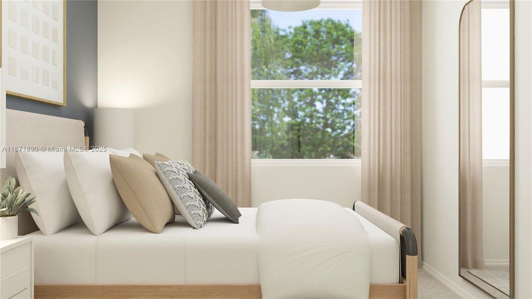 Furnished interior view inside a new home in Le Jardine, Florida City (Image 10).