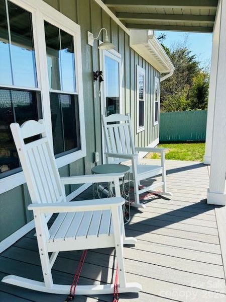 Exterior details and patio area of a home in , Ellenboro (Image 23).
