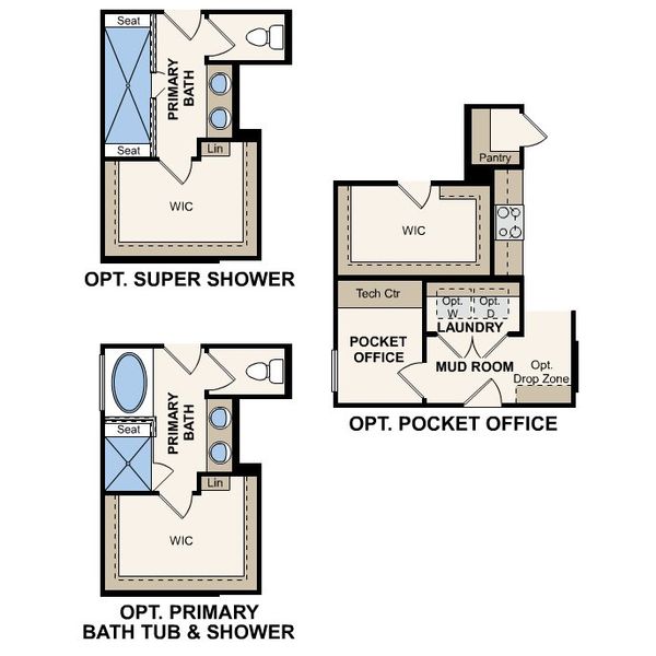 2D floor plan layout of this home in Seminole Palms, Palm Coast, FL (Image 5).