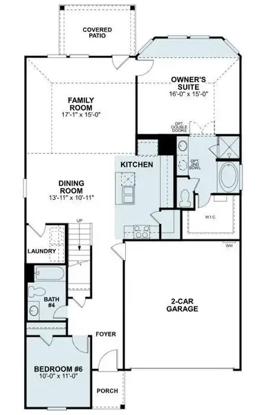 2D floor plan layout of this home in Magnolia Ridge, Magnolia, TX (Image 4). 2D floor plan layout of this home in Magnolia Ridge, Magnolia, TX (Image 4).