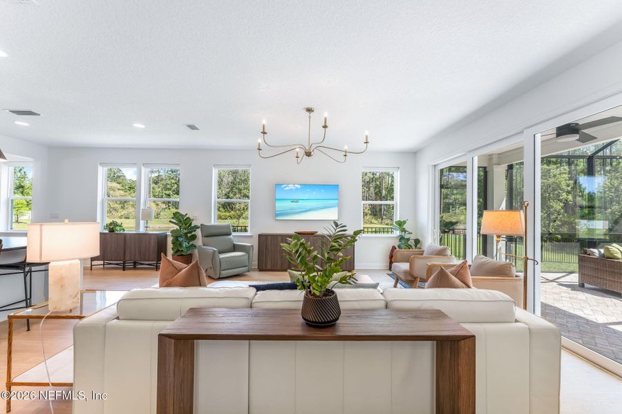 Furnished interior view inside a new home in , Ponte Vedra (Image 31).