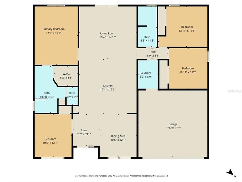 2D floor plan layout of this home in , Crystal River, FL (Image 5).
