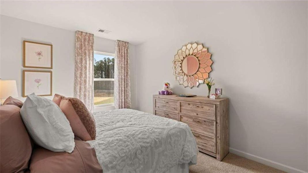 Furnished interior view inside a new home in Oakchase at Hampton, Hampton (Image 33).