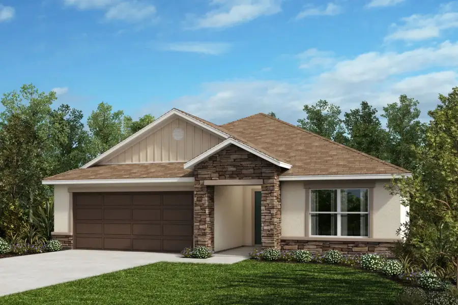Exterior H with optional stone Exterior H with optional stone