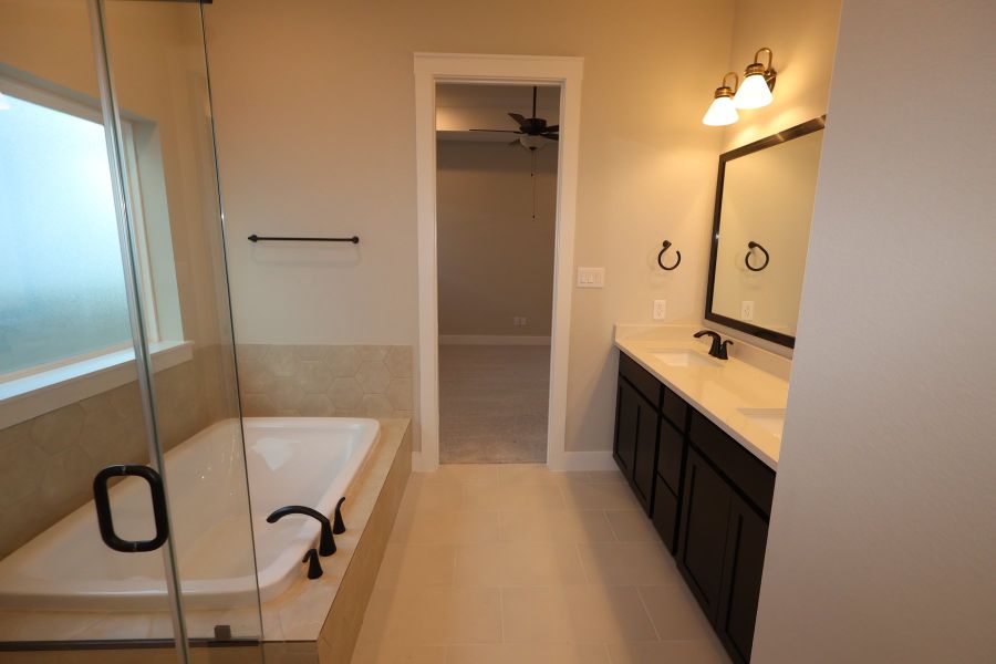 Furnished interior view inside a new home in Bridgeland Central: Emerald Heights - Landmark Row Collection, Cypress (Image 5).