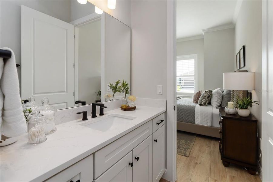 Furnished interior view inside a new home in Del Webb Sunbridge, St. Cloud (Image 6).