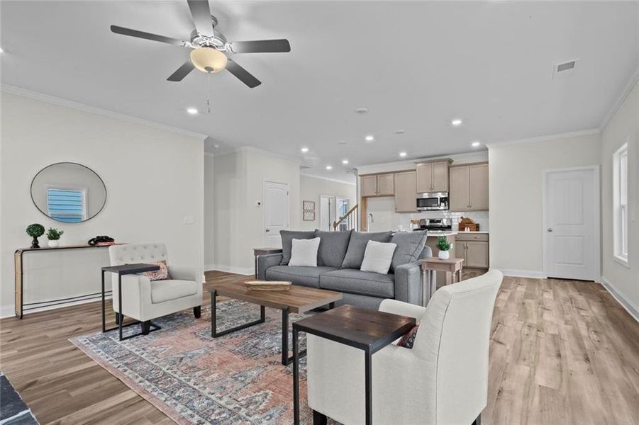 Furnished interior view inside a new home in Stratford at NatureWalk, Dallas (Image 12).