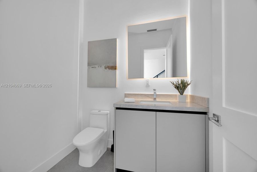 Furnished interior view inside a new home in , Miami (Image 36).
