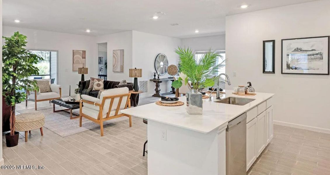 Furnished interior view inside a new home in Tributary: Tributary Royal Collection, Yulee (Image 10).