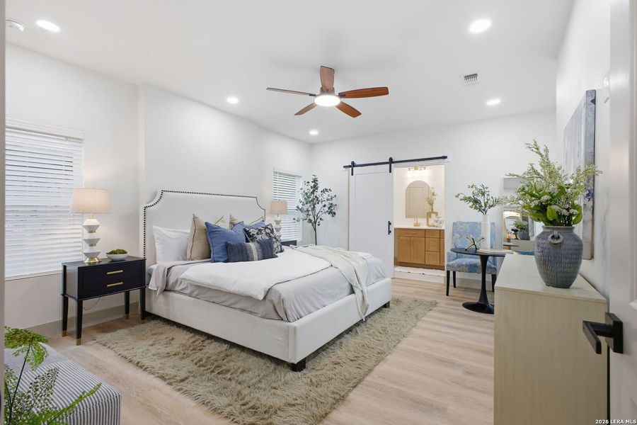 Furnished interior view inside a new home in , San Antonio (Image 39).