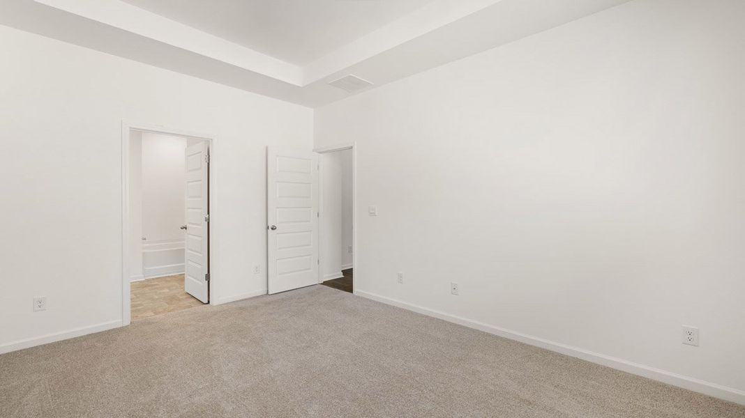 Spacious, unfurnished interior of a new home in The Abbey at Trolley Run Station, Aiken (Image 27). Spacious, unfurnished interior of a new home in The Abbey at Trolley Run Station, Aiken (Image 27).