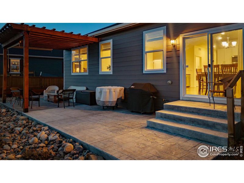 Gas connection for BBQ at patio