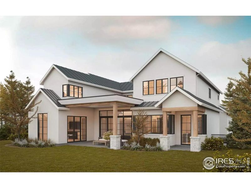 PHOTOS NOT OF ACTUAL HOME. Concept of Back of home - HOME WILL HAVE A WALK-OUT BASEMENT, PIC DOES NOT REPRESENT THAT.  SEE FLOOR PLAN FOR CHANGES.