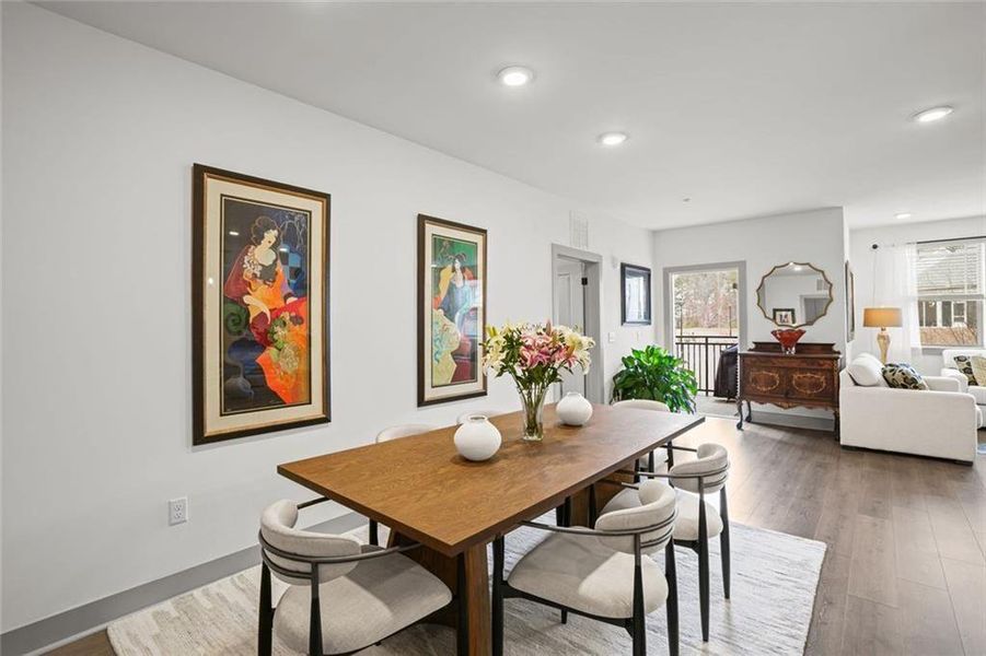 Furnished interior view inside a new home in , Cumming (Image 17).