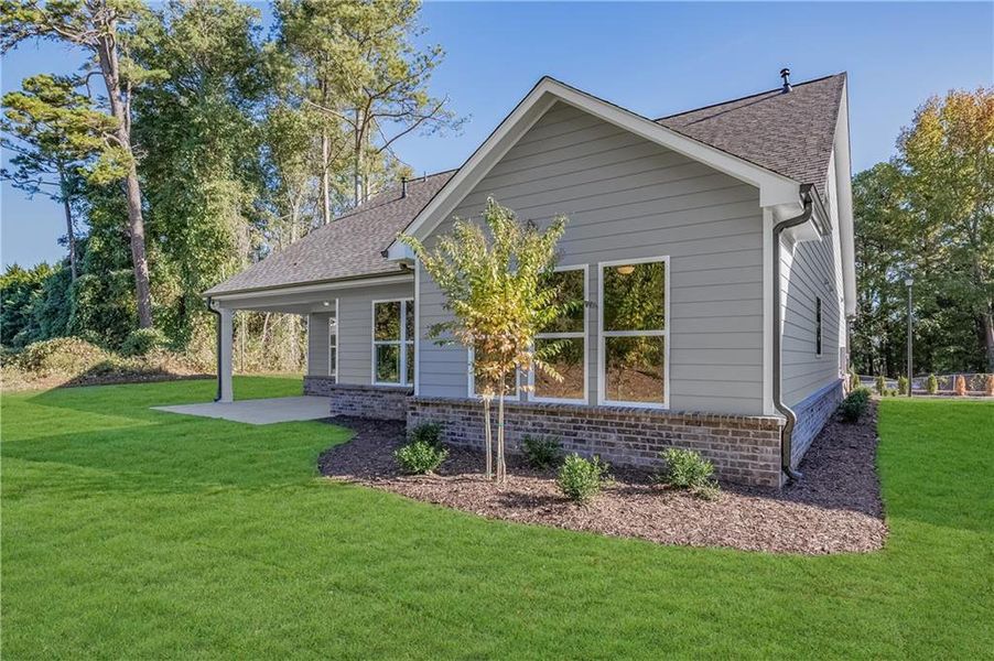 Front exterior of a new home in , Buford, GA, highlighting curb appeal (Image 27).
